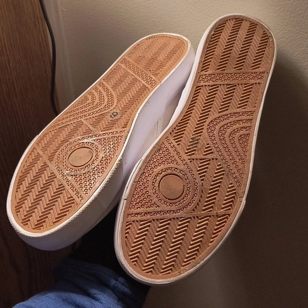 Aldi Gear White Slip-On Sneakers with Colorful Accent